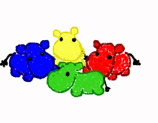 Again the hippos, yay!